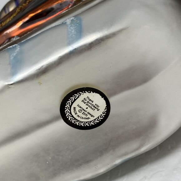 PESCHKA Hand Blown Glass Christmas Santa Sleigh Tree Gifts Reindeer Figurine 9" - Picture 9 of 14